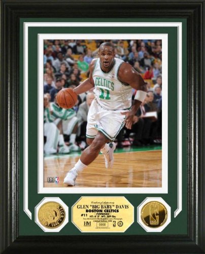 Highland Mint Boston Celtics Glen Davis Photo With Gold Coins