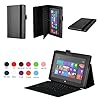CaseGuru Premium Luxury Multi Function Standby Case/Cover/Folio for the Microsoft Surface RT & Windows 8 Pro 10.6 Inch Tablet Black and Free Stylus Pen