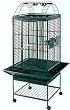 Brand New Parrot Bird Wrought Iron Cage Play-Top On Wheels L22" x W22" x H61" *Green*