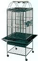 Brand New Parrot Bird Wrought Iron Cage Play-Top On Wheels L22" x W22" x H61" *Green*