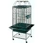 Brand New Parrot Bird Wrought Iron Cage Play-Top On Wheels L22" x W22" x H61" *Green*