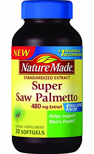 Nature Made Super Saw Palmetto Extract Liquid Soft-gel, 480 Mg, 30 Count(pack of 3)