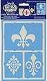 Gloss Enamels Stencils-Large Fleur De Lis