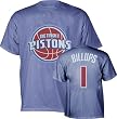 Chauncey Billups Majestic Soft Ink Player Name and Number Detroit Pistons T-Shirt