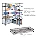 Safco 5287BL Black Industrial Extra Shelf Pack, 36 by 18-Inch