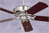 Emerson Ceiling Fans CF4800BS Premium Fan - Brushed Steel Uplight Indoor Fan 50 w/ B52WW Blades