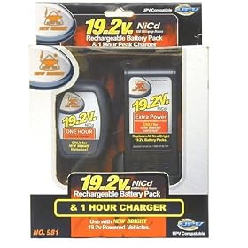 19.2v Nicd Rechargeable Batter Pack and Charger by NEW BRIGHT