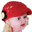 Lovely Flower Hand Crochet Acrylic Baby Visor Hat - Various Color
