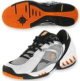 Prince MV4 WIDE WIDTH Tennis Shoes (Mens) White/Black/Orange