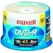 MAXELL 635053/638011 4.7 GB DVD-R (50-ct spindle)
