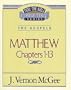 Matthew  I (Thru the Bible)