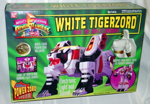 Power Rangers Deluxe White Tigerzord & White Ranger