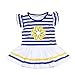 Rumas® Little Girls Sunny Cute Daisy Flower Stripe Shirt Top + Shorts Clothes