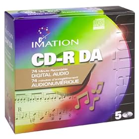 5-pack CDR Media 24x Retail- for Audio Only