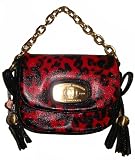 Women's/Girl's Small Christian Audiger Red Jungle Boogie Handbag (Red/Black)
