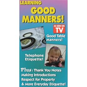 Learning Good Manners [VHS]