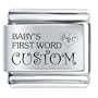 Baby's First Word Custom Gift Ideas Italian Charm
