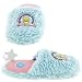 Happy Bunny Blue Slippers for Women