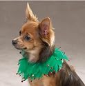 Dog Holiday Scrunchy Collar - Holiday Sparkle Scrunchy Dog Christmas Collar (Pet Holiday Costume) - Large