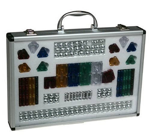 Childrens Toyshop  Toys : Magnetix 2845CE Combo 250pc in Metal Storage Carry Case Triangles Bars and Squares
