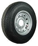 16 x 6 Silver Modular Trailer Wheel with radial LT23585R16E Tire Mounted (8-6.5 bolt circle)