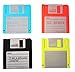 PHT Silicone Retro 3.5 Inches Floppy Disks All-weather Drink Coasters , 4.7 x 3.6