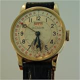 Vintage Antique watch: LeCoultre Gold Filled, Day Date, Windup, 1940's by Swiss