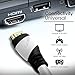 25 Ft HDMI Cable, GearIT Pro Series HDMI Cable 25 Feet High Speed Ethernet 4K Resolution 3D Video and ARC Audio Return Channel HDMI Cable, White
