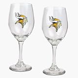 Minnesota Vikings 2 Piece Wine Glass Set