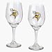 Minnesota Vikings 2 Piece Wine Glass Set
