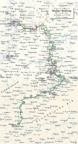 Produkt-Bild: Bikeline Radtourenbuch, Neckar-Radweg. Von der Quelle nach Mannheim. 1:50000, wetterfest/rei&szlig;fest
