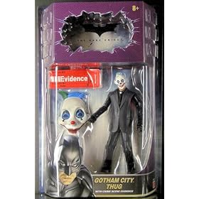 Batman Dark Knight Movie Deluxe Action Figure Gotham City Thug with Evidence - Mask #4