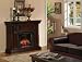 28" Williamsburg Electric Fireplace in Walnut