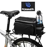 Black Multi-functional Bicycle Rear Seat Trunk Bag Shoulder Handbag Bag Pannier