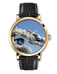 SPRAWL Aanalog Fashion Series Gold Ladies Watches of Genuine Black Leather Strap,Unique Wrist Watch for Women Girls Designed with Stone dragon