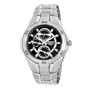 Armitron Men's 204389BKSV Silver-Tone Stainless Steel Black Round Multi-Function Dial Dress Watch