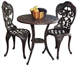 Fiesta 3 piece Bistro Set, SET, AGED BRONZE