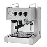 Click here to buy Briel ES200APG-TB Multi-Pro One Group Thermo Block Espresso Machine with Auto Espresso Flow Steel/Silver by Briel.