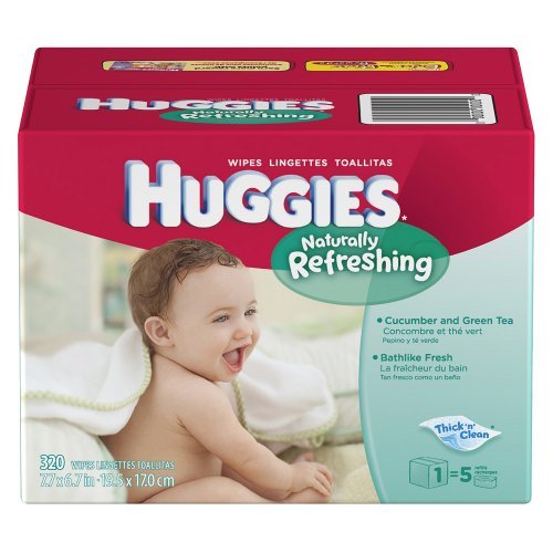 Huggies Naturally Refreshing Baby Wipes 320Ct