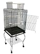 Brand New Parrot Bird Cage Cages Play W/stand on Wheels 20x20x58,AS