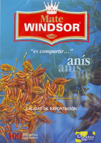 Windsor Tea Anise Anis Mate De Anís 100ct. by Hansa Ltda.