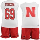 adidas Nebraska Cornhuskers #69 Infant Team Plate 2-Piece Short Set