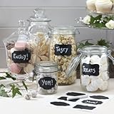 Ginger Ray Reuseable Chalkboard Sticker Labels with Chalk