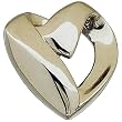Platinum Heart Slide Pendant