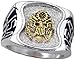 Army Ring - 18K White Rhodium Electroplated Ring - Army Ring - 18K White Rhodium Electroplated Ring -