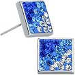 6mm Bold in Blue Gem Square Stud Earrings