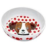 Emily Green Dot Dog Melamine Bowl