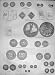 C1890 Money Coins Farthing Seal Commonwealth Shilling