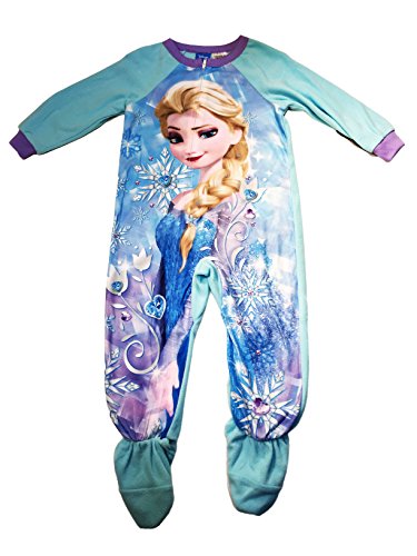 Disney Frozen Little Girls Elsa Footed Blanket Sleeper