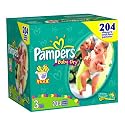 Pampers Baby-Dry Diapers, Size 3 (16-28 Lbs), Economy Plus Pack, 204 Diapers